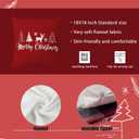 Red Christmas Pillow Covers 18x18, Merry Christmas Reindeer Throw Pillow Covers for Couch Bed, Red Christmas Decor, Christmas Decorations for Living Room Bedroom Home Office