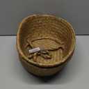 BrilliantJo Seagrass Belly Basket, Set of 2 Woven Plant Pot Holder handmade Home Decor for Storage Plants Picnic Grocery Medium(10.63 x 9.44 inch)