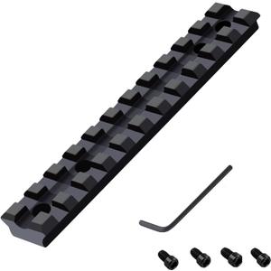 Bengor Picatinny Rail Mount for 10/22 with 11 Slots for Red DotsMounting, Scopes, Magnifiers (black)