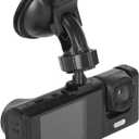 3 Lens Dash Camera, 1080P IR Night Vision 170 Angle on Board DVR Camera, Loop Recording Parking Monitoring Car DVR Recorder, Front Inside and Rear, Support up to 32GB