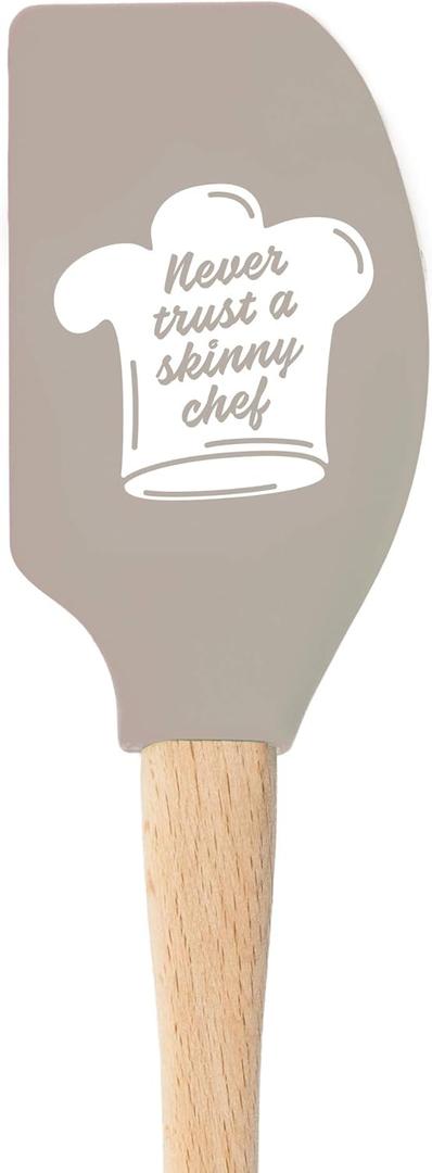 2 x Tovolo Never Trust a Skinny Chef Spatula for Turning Pancakes Eggs Kitchen Tool for Meal Prep and More