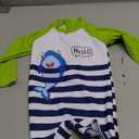 Redair Toddler Baby Boys Rash Guard Swimsuit Long Sleeve One Piece Swimwear Zip Bathing Suit with UPF 50+ 12-18 Months