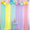 Unicorn Backdrop Pastel Rainbow Backdrop for Girls Birthday Baby Shower Unicorn Theme Party Decorations 10x10ft
