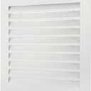 PATIKIL 14" x 14" Aluminum Return Grille, Air Supply Vent Cover Linear Bar Ventilation Grille for Sidewall Wall Ceiling HVAC System, Outer Size: 15.7" x 15.7", White