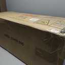 Puleo International 7.5 Foot Pre-Lit Flocked Aspen Fir Artificial Christmas Tree with 700 UL Listed Clear Lights