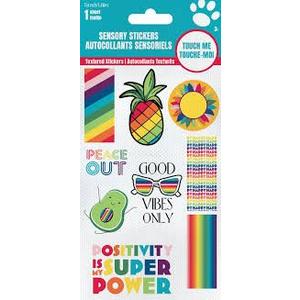 4 Sheet Fruille Sensory Stickers Autocollants Sensoricls