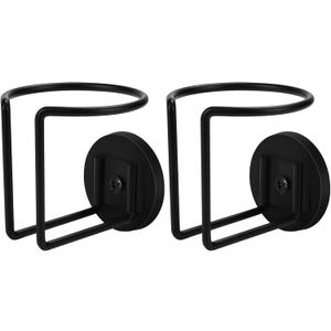 2 Pack Magnetic Cup Holder, Durmmur SUS 304 Stainless Steel Magnetic Cup Caddy, Magnetic Drink Holder for Tractor Mower Truck School Bus Refrigerator Treadmill, Magnet Can Holder on Metal Surface