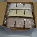 Mimorou 3 Pack Baby Food Freezer Tray with Lids 2.8 oz x 12 Cups Silicone Baby Food Storage Container Ice Cube Freezer Molds for Homemade Vegetable Fruit Purees Snack(12 Cups,White, Yellow, Brown)