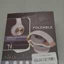 Riwbox Bluetooth Headphones, XBT-80 Folding Stereo Wireless Bluetooth Headphones Over Ear with Microphone and Volume Control, Wireless and Wired Headset for PC/Cell Phones/TV/Gym (Black Gold)