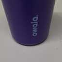 Owala Kids Insulation Stainless Steel Tumbler with Spill-Resistant Flexible Straw, Easy to Clean, Kids Water Bottle, Great for Travel, Dishwasher Safe, 12 Oz, Purple (Peacock Palace)