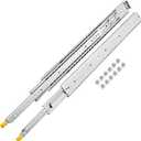 VEVOR Drawer Slides with Lock, 1 Pair 60 inch, Industrial Drawer Slides up to 500 lbs Capacity, 3-Fold Full Extension, Ball Bearing Lock-in & Lock-Out, Side Mount