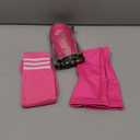 Soccer Shin Guards for Kids Adults, Toddler Shin Pads Set with Sleeves and Long Soccer Socks for Age 2-16 Boys & Girls, Youth &Men, Lightweight Soccer Equipment (M(Kids, 5-8 years, Rose Red)