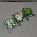 Ferraycle 3 Pcs St Patrick's Day Clover Decor Irish Wooden Tiered Tray Decor Shamrocks Block Signs Happy St. Patrick's Day Centerpiece for Tables Irish Wooden Sign for Home Kitchen