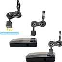 Radar Detector Mount,Aluminum Rearview Mirror Rod Radar Bracket,for Escort Max360c,Max 3, X IXc,Redline EX Beltronics Cobra DualPro GT 360 Radar Detector,with EZ Magnet Connection Base