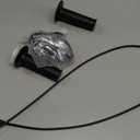 Auto-Moto Handle Bar Throttle Grips Grip +Throttle Cable + Throttle Housing Clamp for 50cc 79cc 125cc 250cc Dirt Bike Quad ATV Pit Compatible with Coleman CT200U CT200U-EX BT200X Trail 200 Mini Bike