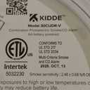 Kidde Smoke and Carbon Monoxide Detector, AA Battery Powered, with Voice Alerts, LED Status Lights, 85 dB Alarm, 5 inches, 30CUDR-V, 3 Pack, Manufacturing Date: 2025 OCT 13