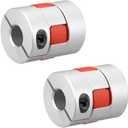 uxcell 2pcs Shaft Coupling 11mm to 11mm Bore L35xD30 Flexible Coupler Joint for Servo Stepped Motor