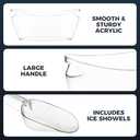 Clear Ice Buckets for Parties 3 Pack, 5.5L Clear Beverage Tub w/Handles & Scoops, Drink Buckets for Parties, Acrylic Beverage Tub, Mimosa Bar Supplies for Sparkling Wine Champagne Beer Drinks