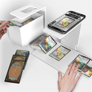Card Scanner Stand for Trading Cards, MTG & TCG Card Scanner Stand for Fast Scan and Price Check Sleeved and Unsleeved Collectible Cards, Compatible with ManaBox Phone Holder