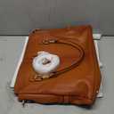 Kattee Women's Soft Leather Tote Bag, Top Satchel Purses and Handbags (Large, Burnt Orange)