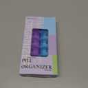 7 Day Weekly AM PM Pill Organizer, ShysTech Large Pill Case Pill Box for Pills Vitamin Supplements Medication (Purple/Blue)