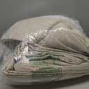 Pinch Pleat Beige 120 Inch Blackout Curtains for Living Room 2 Panels Set 100% Black Out Flax Burlap Beige Oatmeal Pleated Drapes Room Darkening Extra Long Luxury High Ceiling Windows Curtain 10FT