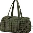 Quilted Travel Duffle Bag for Women Medium Weekender Bag Puffer Overnight Bag Large Soft Puffy Duffel Bag Carry-On Gym Bag Lightweight Personal Item Travel Bag for Trips Business Sport Airplane