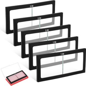 5 Pieces Glass Magnification Welding Lens 2" x 4.25" Magnifying Helmet Replacement Lens Compatible with Most Welding Helmets