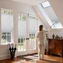 Top Down Bottom Up Cellular Skylight Shades for Ceiling & Door & Window, 26"W x 60"H