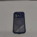 BERFY for iPhone 17 Pro Case, Compatible with MagSafe, Built-in Privacy Screen Protector, Camera Protection, Shockproof Full Body Phone Case 6.3", Translucent Deep Blue