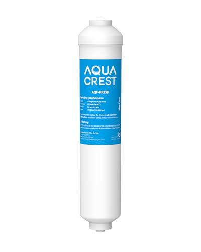 AQUA CREST GXRTDR Inline Water Filter, Replacement for GE® GXRTDR, Samsung DA29-10105J, Culligan IC-100A， Whirlpool WHKF-IMTO, Reduces Chlorine, Fluoride