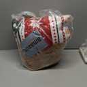 Bedsure Christmas Quilt King Size - Red Quilt for King Size Bed, Gingerbread Man Striped Printed Pattern Christmas Bedding - Soft Microfiber Lightweight Coverlet Bedspread (106"x96")