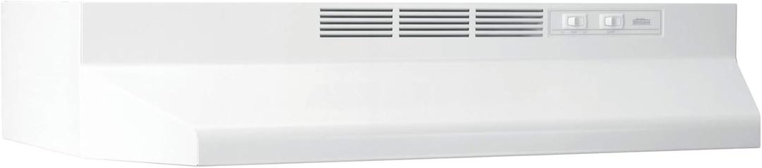 Broan-NuTone 413001 Non-Ducted Ductless Range Hood with Lights Exhaust Fan for Under Cabinet, 30-Inch, White Broan-NuTone 413001 Non-Ducted Ductless Range Hood with Lights Exhaust Fan for Under Cabinet, 30-Inch, White