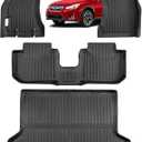 Floor Mats & Cargo Liner for Subaru Crosstrek 2016-2017, for XV Crosstrek 2013 2014 2015, Custom for Impreza 2012-2016 Car Accessories,All Weather TPE Carpet Trunk Mat 4Pcs