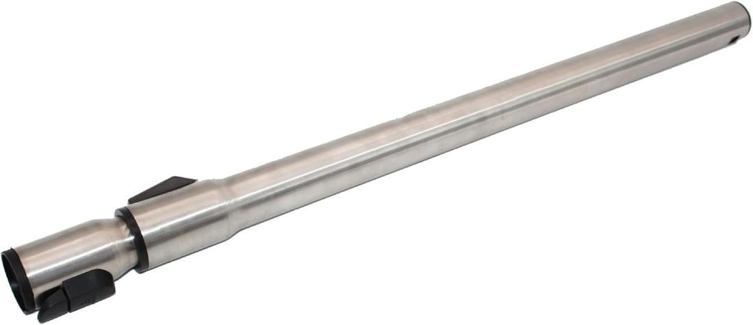 Replacement Extension Wand,Compatible with Miele C1 C2 C3 Tube, Non Electric Telescope Metal Tube Stainless Wand, 1.375" Central Vacuum Cleaner (Gray)