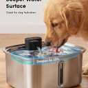 Smart Dog Water Bowl Dispenser Large, 10L/ 2.64Gal Cordless Dog Water Fountain Stainless Steel with APP Monitoring, 4000mah Automatic Cat Water Fountain for Mutil-Pets Large Dogs, 3 Fountain Modes