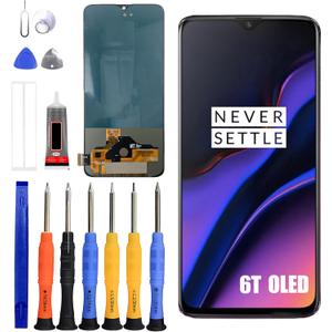 AMOLED Display [with Fingerprint Function] Compatible with Oneplus 6T [6.41 inch] A6010, A6013 Screen Touch Digitizer Assembly LCD Display with Repair kit