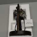 DMBOSS Candle Warmer Lamp with Timer Dimmer Adjustable Height with 2 Bulbs Crystal Candle Lamp Elegant Home Decor for Mother's Day Gift Wax Melt Warmers for Women Birthday Gift (Black Gold Brushed)