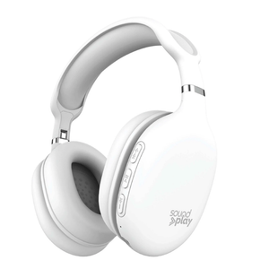SoundPlay Foldable Wireless Headphones, Bluetooth Over-Ear Headset with Built-in Mic