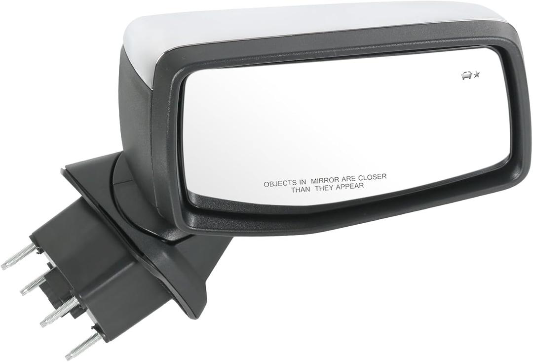 JDMSPEED Right Passenger Side Mirror Compatible with 2019-2025 Chevy Silverado 1500 Chrome Power Folding Heated Turn Signal Memory Blind Spot Detection Replace#GM1321590(16Pins)