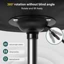 BFTOU Black Classic Swivel Stool with Wheel for Salon Work Home SPA Shop Height-Adjustable and Cost-Effective Rolling Stool Chair Small