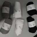 Short Low Cut No Show Socks, Anti-Slip Silicone Bands, Ankle Socks for Women and Men Athletic Sports Running (6 Pack) (Small, White-black-grey)