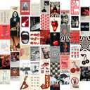 KBKBART 50Pcs Downtown Girl Posters, Downtown Girl Room Decor, Y2k Wall Art Prints for Bedroom, Coquette Wall Collage Kit for Room Aesthetic, 4"x6" Vintage Photo Collage Kit Pictures for Dorm Decor