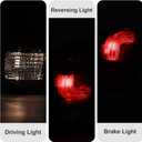 Tail lights Assembly Compatible with 2016-2023 Tacoma Smoke Halogen Rear Light Taillights Replacement for TO2800183 TO2801183 TO2800165 TO2801165