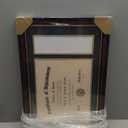 ELSKER&HOME 11x17 Diploma Frames with Tassel Holder for 8.5x11 Certificate Document Shadow Box, Mahogany Frame, Degree Double Mat, Black with Gold Rim