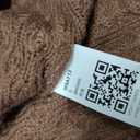 Yousify Womens Cable Knit Cardigans Fall Oversized Long Sleeve Button Open Front Casual Sweater Coats Brown