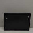 Bedside Shelf for Dorm Bunk Bed, Clip On Nightstand, Bed Side Table Tray Organizer, College Dorm Room Essentials for Girls/Guys, Bedside Tray with Cable Management for Dormitory, Back to School (Black)