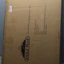 EAGLE PEAK Double Outdoor Folding Camping Table with Large 3-Tier Storage Organizer and Side Pockets, Easy Set Up Portable Aluminum Camping Kitchen, Black (19.7 x 33.1 x 31.5 IN)