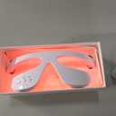 Under Eye Red Light Therapy Glasses, Eye Massager Devices for Relieve Eye Bag, Reducing Dark Circles and Puffiness, Smoothing Fine Lines with Microcurrent, Red-Light & Heat & Mood & Sleep Enhancement