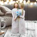 Best Friend Birthday Gifts for Women Friendship, Sister Birthday Gifts, Bestie Friendship, Hand-Painted Resin Figurine (Blue)